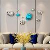 Wall Decoration Wind Chime Hanging Electroplated Stone Living Room Background Wall Hanging Abstract Irregular Stone Wall Decor