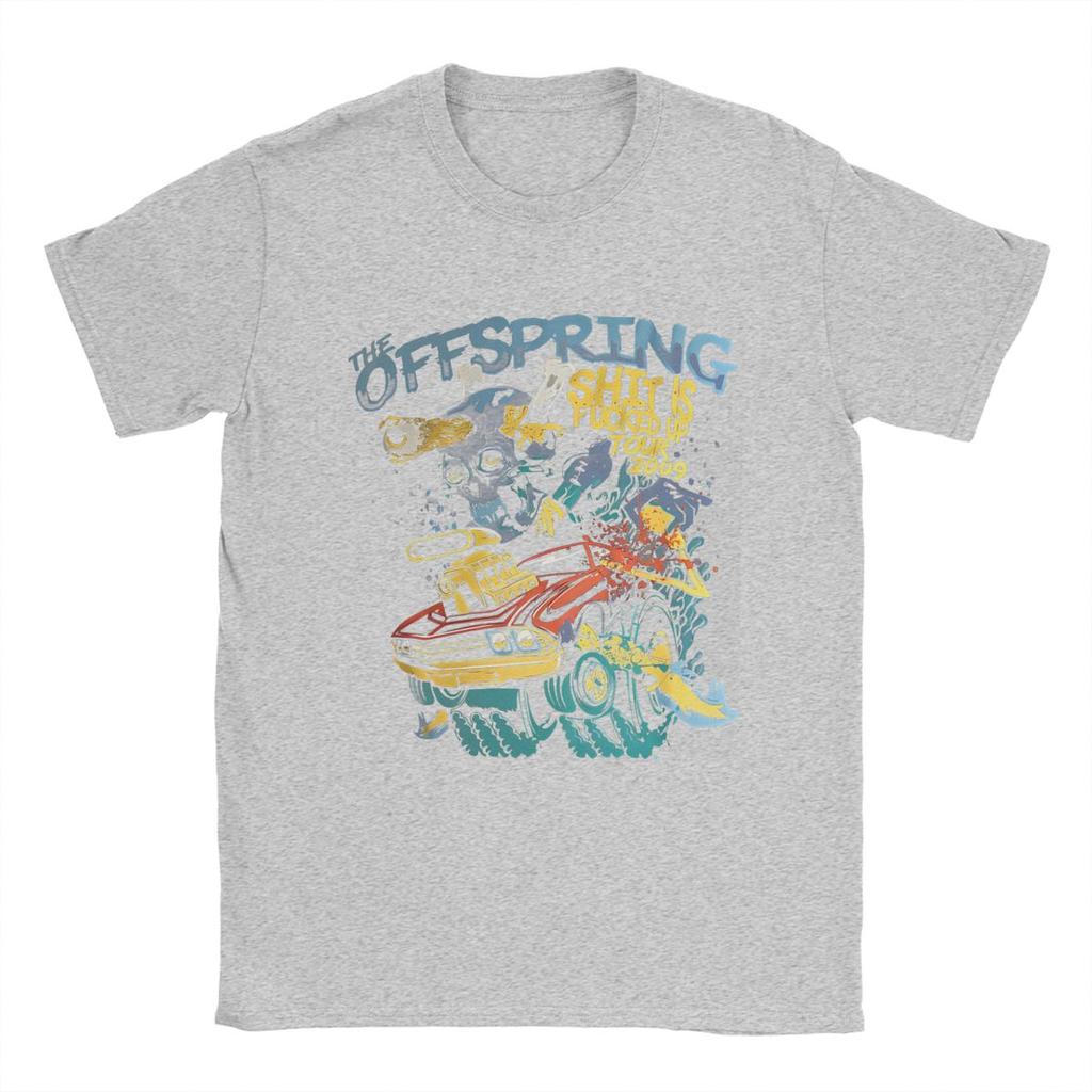 Punk The Offspring Funny T Shirt Men's Cotton Unique T-Shirts Round Neck Tees Short Sleeve merch Plus Size