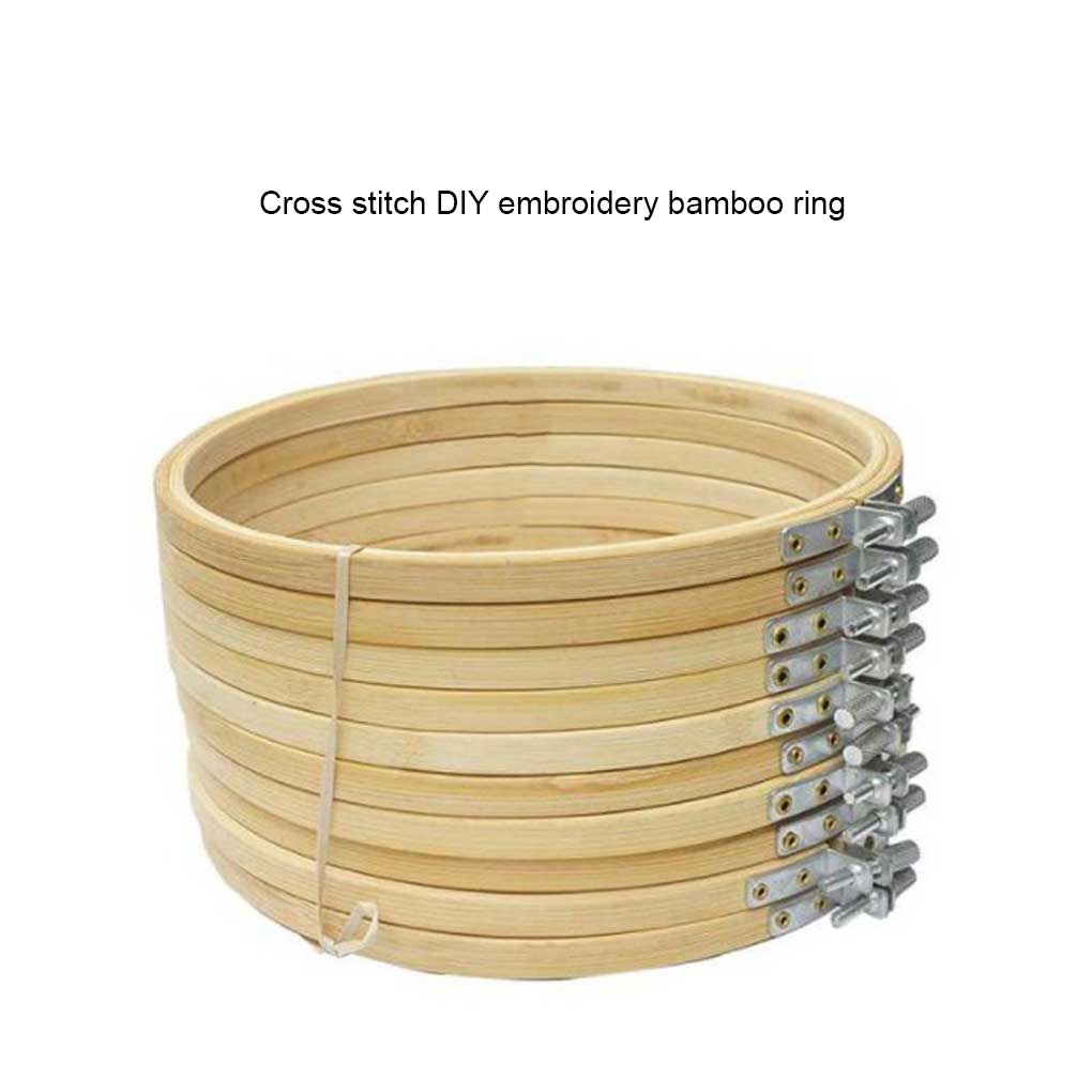 Portable Crossstitch Ring Replacement Home Embroidery Bamboo Hoop Frame DIY Crafting Handmade Handicraft Tool Accessories