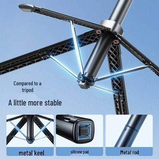 Xiao Tian Teleprompter Selfie Stick - Anti-Shake, Retractable Tripod for Live Streaming & Mobile Photography 1.4m Basic Dual-Sided Adjust
