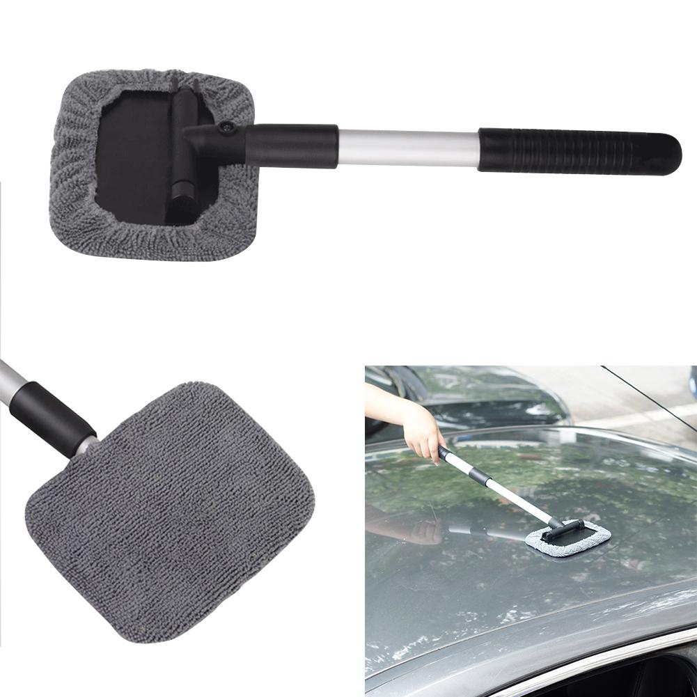 Buy Car Windshield Cleaning Tool with Extendable Handle Brush Washable