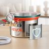 VEVOR 5.7 L Vacuum Chamber, Stainless Steel, Vacuum Degassing Chamber with Tempered Glass Lid, Hose, Air Filter, Ideal for Resin Casting