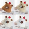 Cute Capybara Fisherman Hat Children Spring New Water Dolphin Basin Hat Students Sun Hat Three-dimensional Bucket Hat