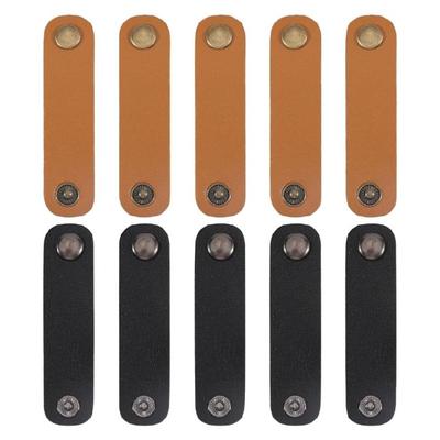 Multipurpose Button Scarf Clasps Soft PU Leather Clip for Shawl Tie Clothing DIY Craft