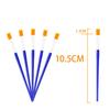 10.5CM Flat Head Nylon Bristle Paintbrush with Plastic Handle for Acrylic and Oil Painting