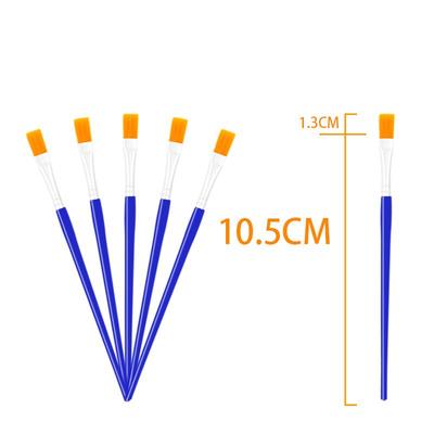 10,5 cm langer Flachkopfpinsel mit Nylonborsten und Kunststoffgriff für Acryl- und Ölmalerei