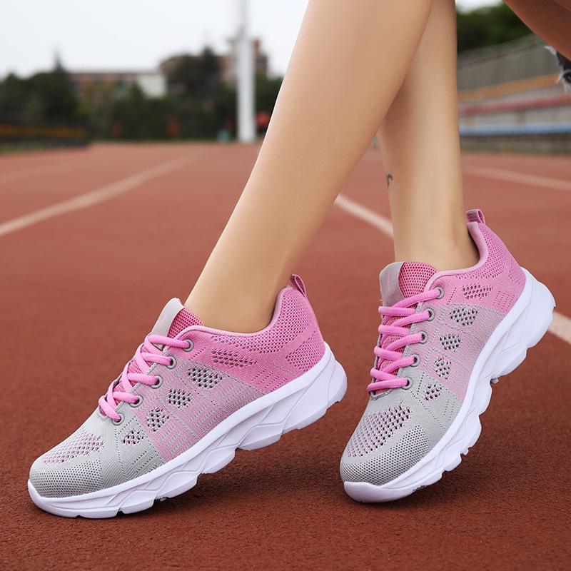 Женские летние новые сетчатые дышащие универсальные кроссовки для бега — фото 9