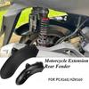 Plastic Motorcycle Mudguard Matte Black Carbon Fiber Rear Extension Splash Pad Protection Cover for PCX160