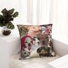 Animal Meme Collage Pillowcase Printing Polyester Cushion Cover Decorations Funny Cute Pillow Case Cover Home Square