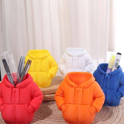 Puffer Jacket Design Desk Pen Holder Plastic 3D Printing Down Jacket Crayon Holder Large Capacity Multifunctional