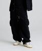 Bieseulaebis Cargo Loose Fit Denim Pants Black