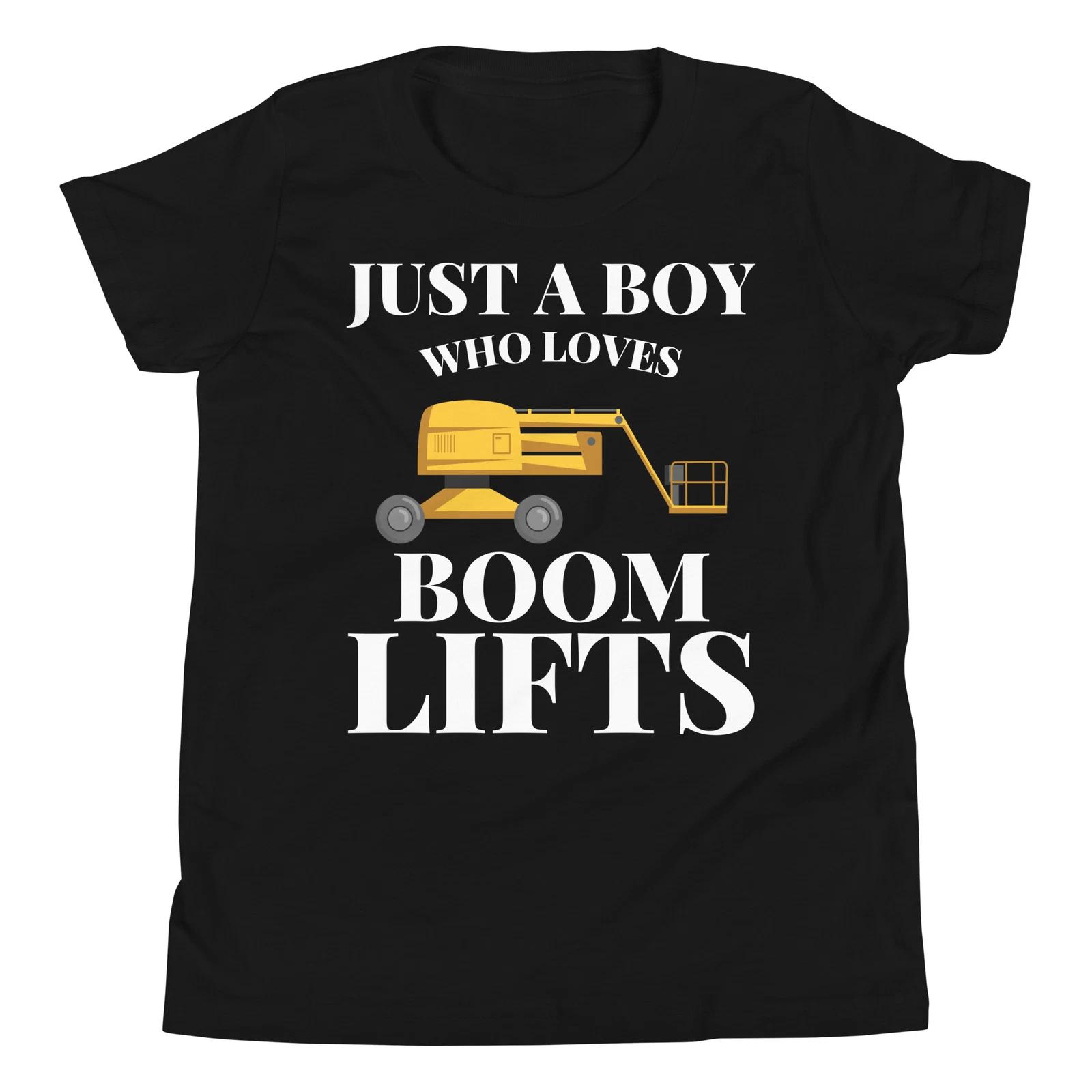 Just A Boy Who Loves Boom Lifts Construction Vehicle Lover T-Shirt 110
