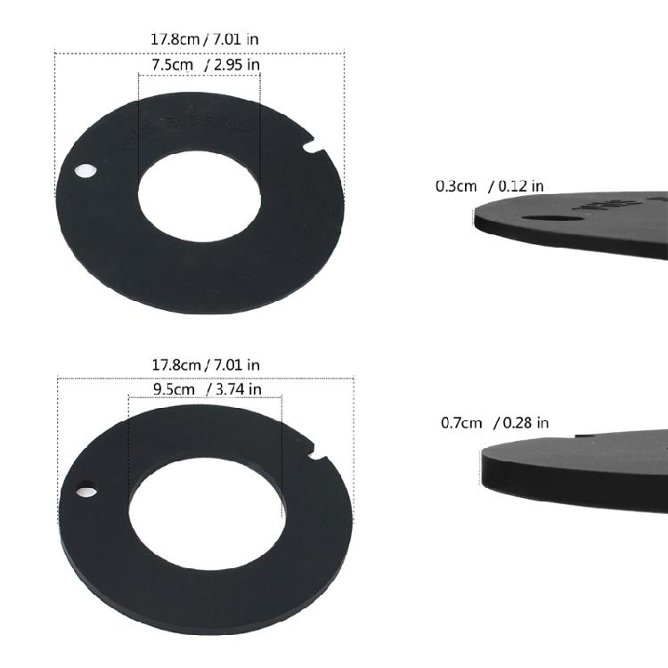 Silicone Seal Replacement Toilet Gasket Toilet Rings Replacement 385311462/385316140 Simple Installation for Toliet  3