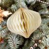 New Christmas Tree Ball Hanging Ornament Mini Paper Honeycomb Ball Pendants Home Christmas Decorations New Year Gift 2025