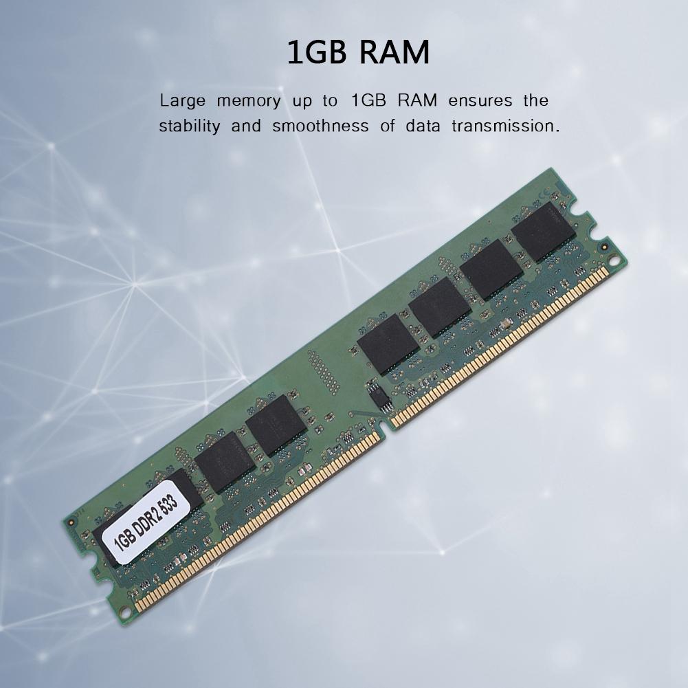 533MHz Fast Data Transmission DDR2 Memory Module Large 1GB 240 Pin DDR2 for AMD