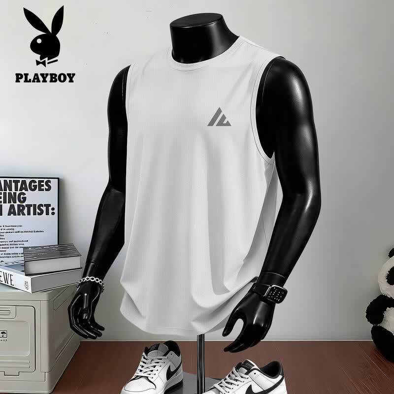 Playboy Men s Ice Silk Quick-Dry Sleeveless Vest 2XL