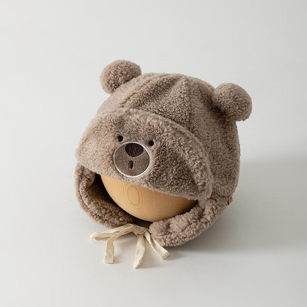 Super Niedliche Baby Bären Pullover Mütze mit Ohrenschutz für Jungen und Mädchen - Herbst/Winter Wärme
