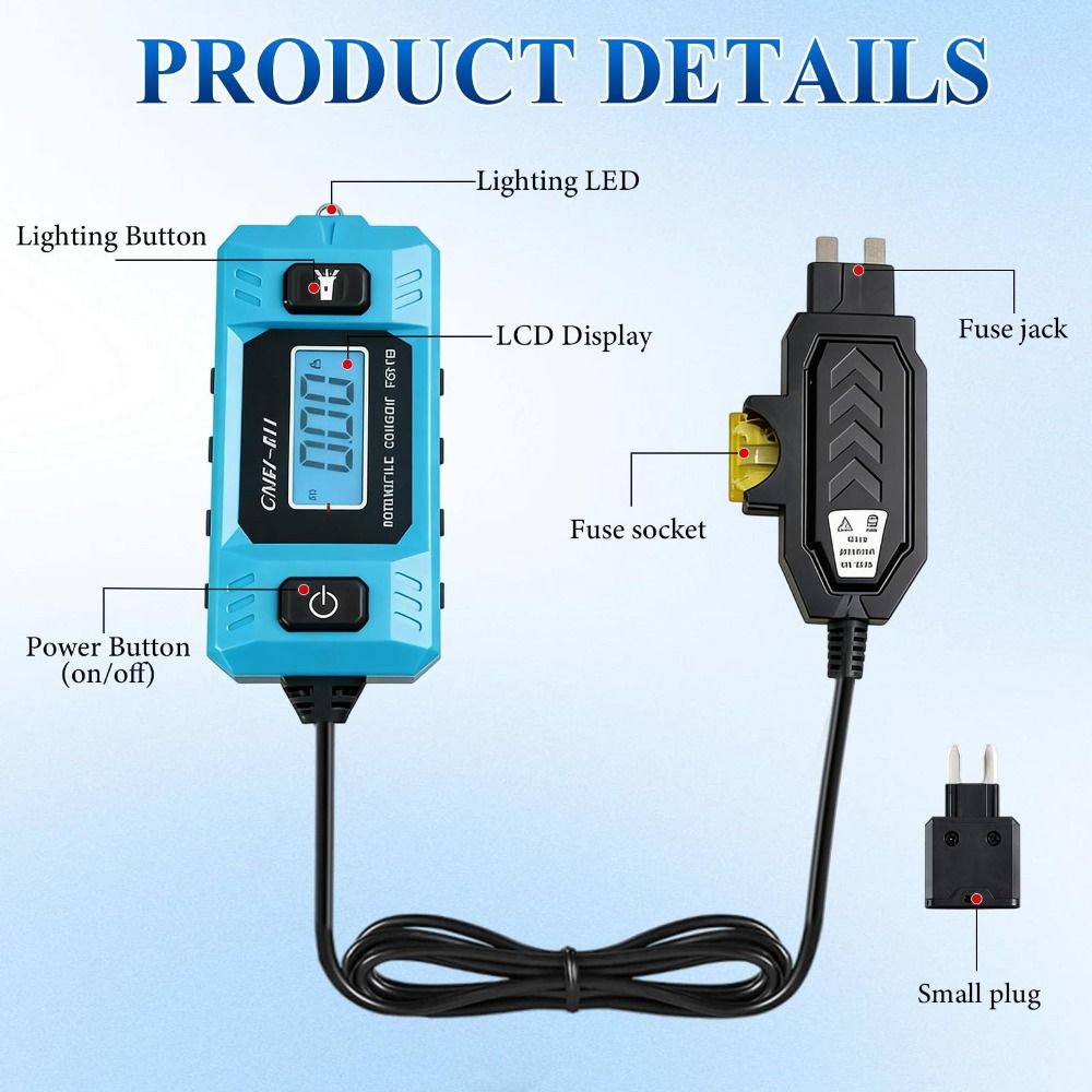 Diagnostic Tool Automotive Leakage Analyzer Circuit Tester  Vehicle Electrical System