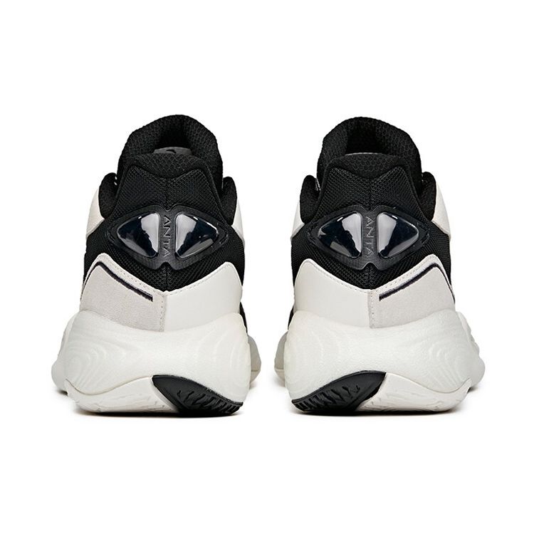 Anta Cement Bubble 1.0 Thompson Low Basketball Shoes Men Sneakers Black White 912121608S-2
