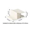Plastic Desk Edge Phone Holder Stable Space-Saving Clip On Tablet Stand Clamp On Floating Phone Shelf For Phones and Tablets