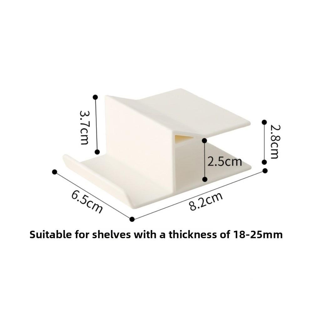Plastic Desk Edge Phone Holder Stable Space-Saving Clip On Tablet Stand Clamp On Floating Phone Shelf For Phones and Tablets