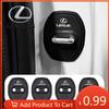 Interior Stickers 4pcs Car Door Lock Buffer Silicone Rubber Pad Accessories Stickers For F Sport RX330 IS250 Ct200h ES300h