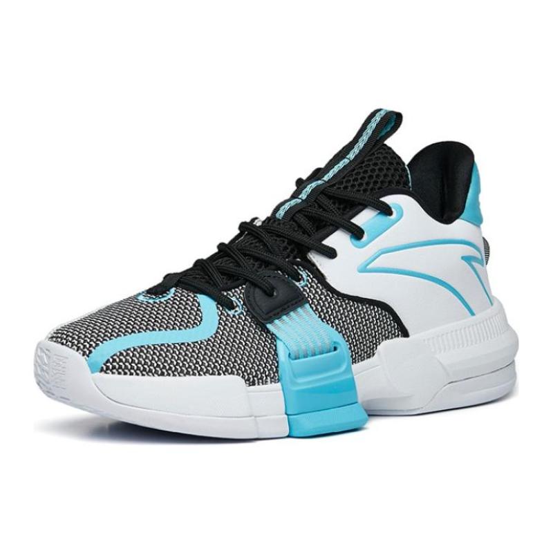 Anta Qingkuang TD Wear-Resistant Low-Top Performance Basketball Shoes Men's Black Blue White Sneakers 112221618-1