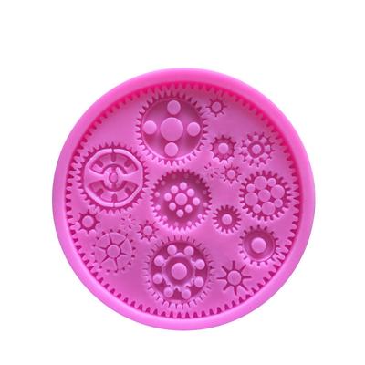 Theme Clock Accessories Gear Hardware Parts Cartoon Food Silicone Fondant Cake Mold Baking