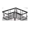 Punch-Free Wrought Iron Triangle Corner Bathroom Shelf