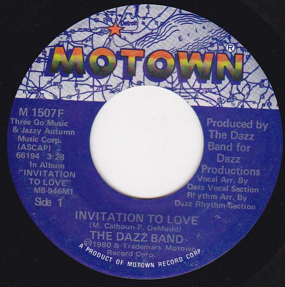 

7inch Record DAZZ BAND - Invitation To Love M1507F MOTOWN 1980 US Soul/Funk Used