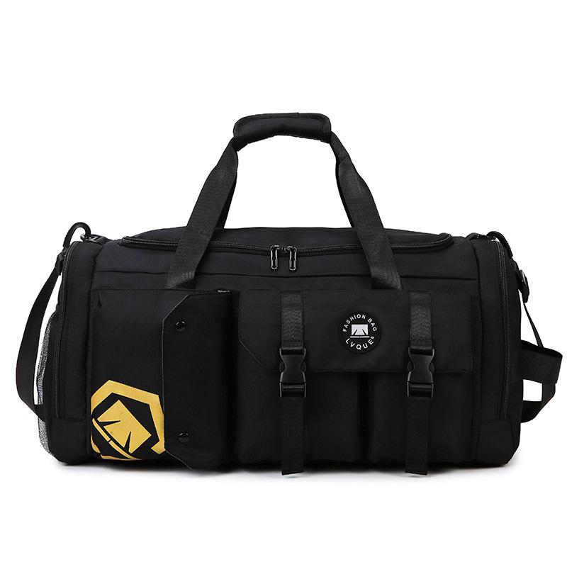 

Stylish Large-Capacity Travel Bag: Unisex Multifunctional Sports Fitness Bag with Dry/Wet Separation. чорний
