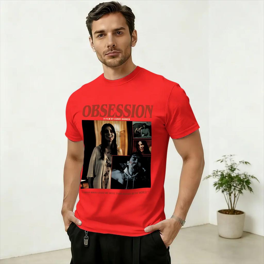 Unisexs Obsession Movie 2026 T Shirt Pure Cotton Clothing Vintage Short Sleeve Round Neck Tee Shirt Plus Size TShirts