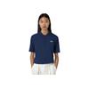 Li-Ning Fashion Simple Solid Color Letter Logo Casual Breathable Comfortable Sports Polo Shirt Unisex Tops Guangdong-Blue APLU803-3