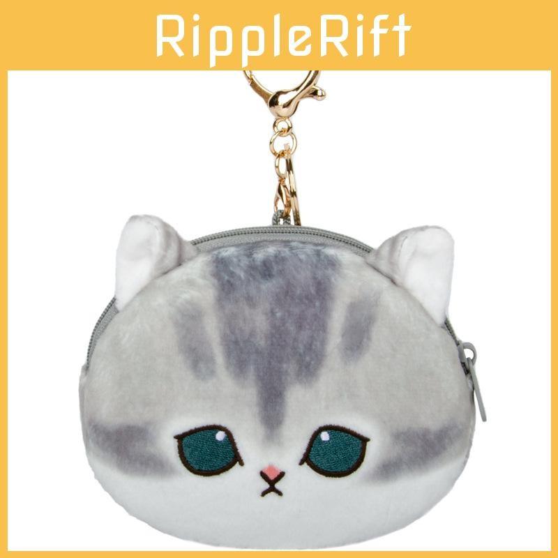 Mofusand Shark Cartoon Cat Headphone Bag Wallet Animal Pendantwith Pp Cotton