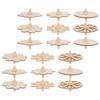 Iplusmile Wooden Gyro Tops for Traditional and Unfinished Tops 18-Piece Top, Paintable, Educational, Cute, Hand-Cranked Kids, Play, Games,