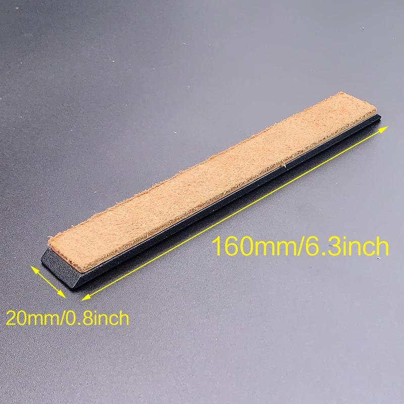 Leather Article Scissor Polishing Tool Leather Set Honing Strop Knife Cutter Cowhide Strop Polish Belt Grinding Sharpening Wax