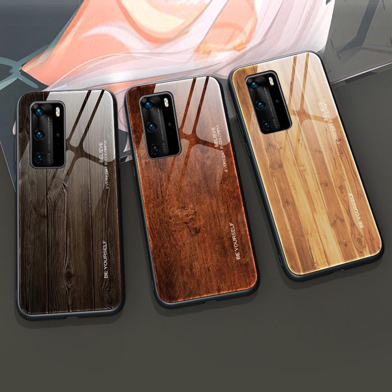 

Дерево Зерно Стеклянная задняя крышка бампера TPU Гибридный чехол для iPhone 14 13 11 12 Pro Max XS XR 8 7 Plus SE2 Samsung S22 S21 S20 Ultra Plus FE Note 20 Ultra