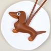 Dachshund Cartoon Leather Keychain: Pet Bag Charm & Phone Case Decoration