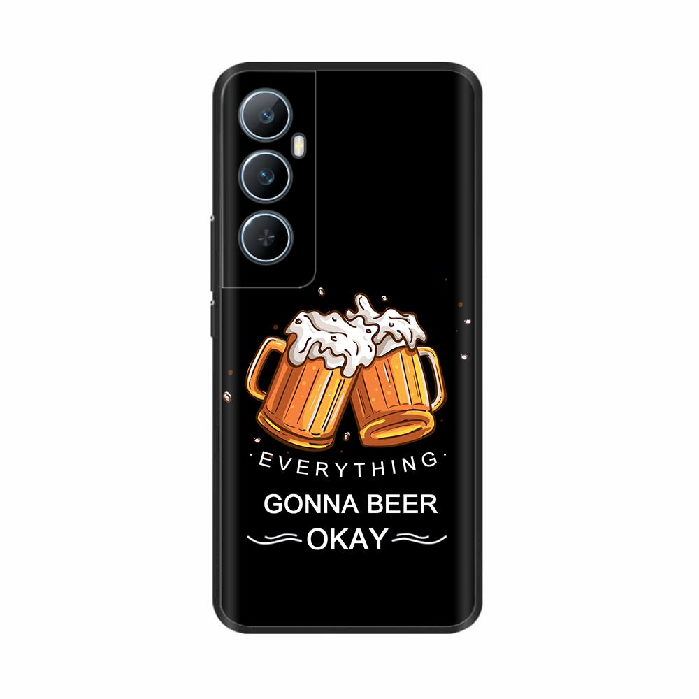 For Realme C65 4G C 65 RealmeC65 6.67" 2024 Silicone Phone Cover Lovely Flower Lightweight Cover for Oppo Realme C65 Cases Shell