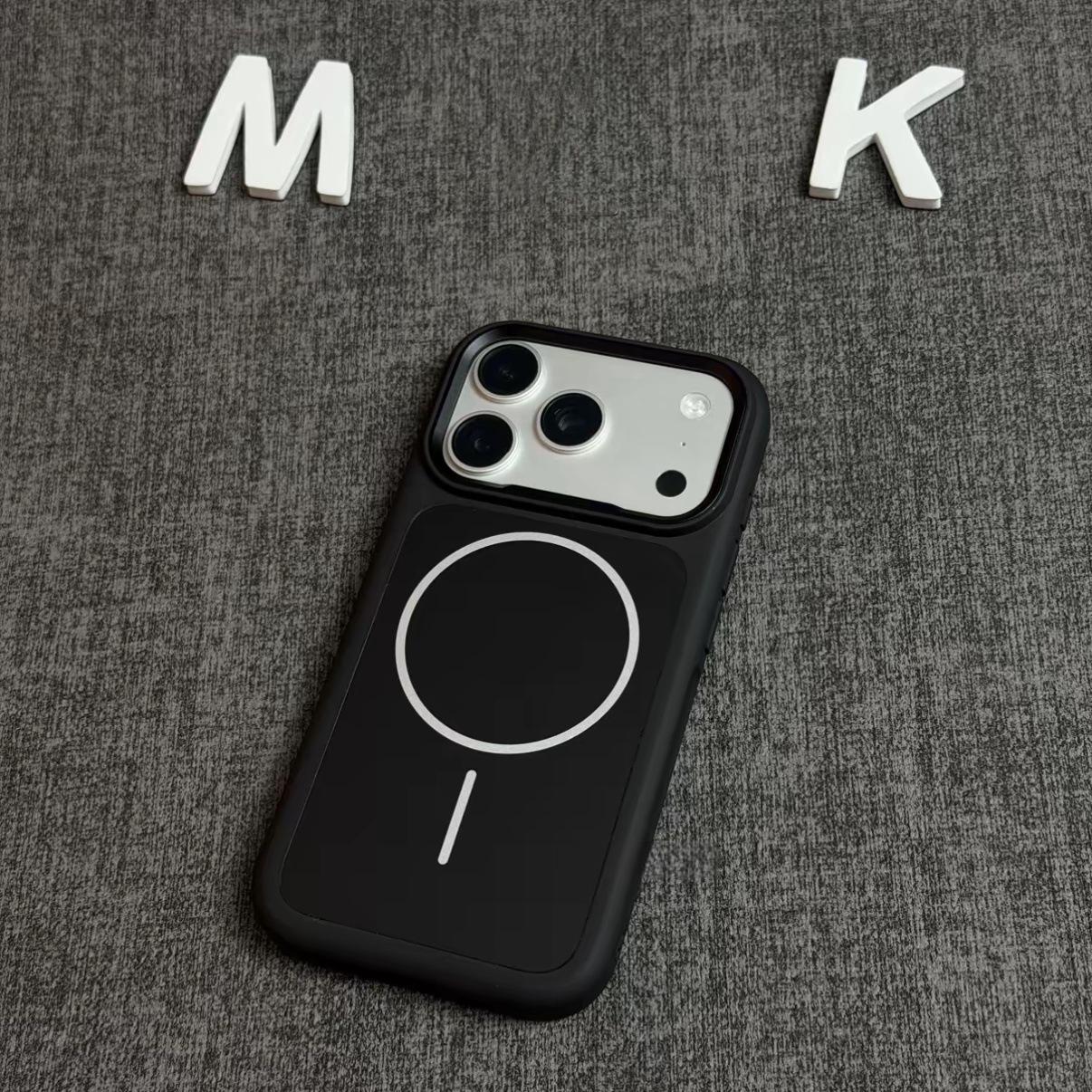 

Apple iPhone 17 ProMax Thin Magnetic Ring Case - Color Block, Solid Protective Design iPhone 17 Air