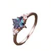1pc Women's Exquisite Promise Ring, Luxurious Synthetic Zircon Decoration, Suitable for Daily Wear and Holiday Gift Giving