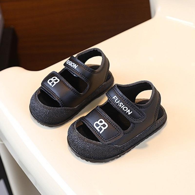 Summer Toddler Closed Toe Sandals Soft Sole Anti-Collision Walking Shoes For Boys Girls