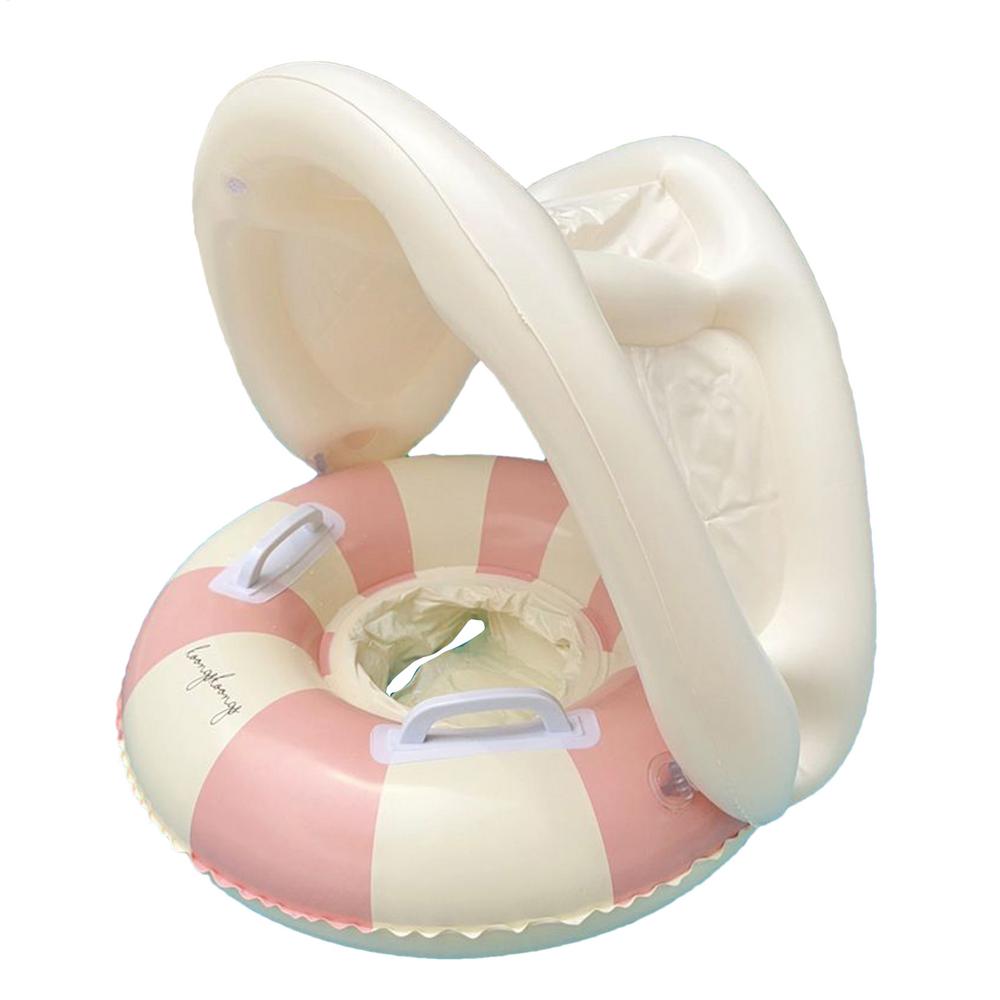 Pool Inflatable Toys for Swimming Ring with SunShade Pool Float Seat Swim Tube Baby Swimming Circle Beach Pool Party Toys