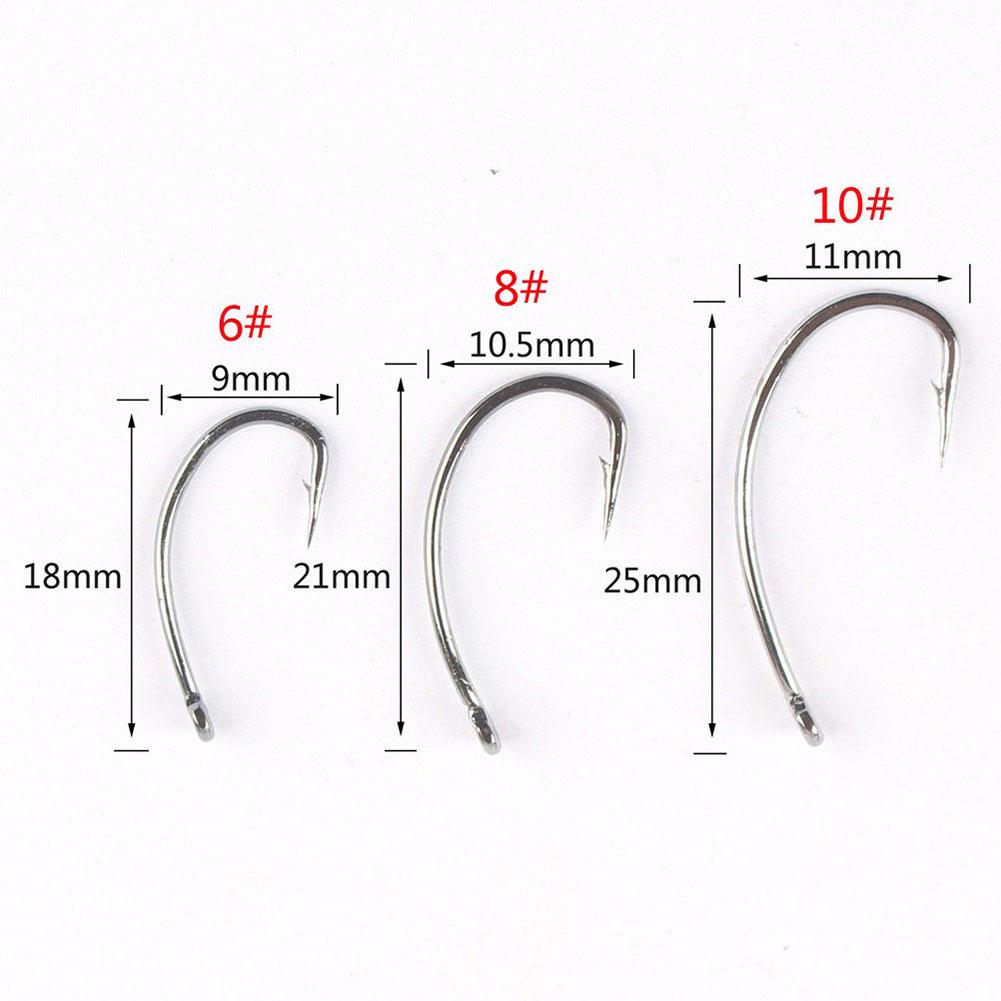 Fishing Hook Set High Carbon Steel 3 Sizes Circle Hooks With Box Package For Outdoor Daily Fishing Professional Anglers 40PCS