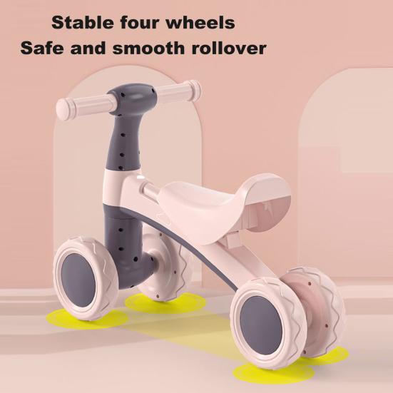 Bicicletă de echilibru pentru bebeluși pentru 45294 ani, băieți, fete, scuter pentru copii mici, 4 roți