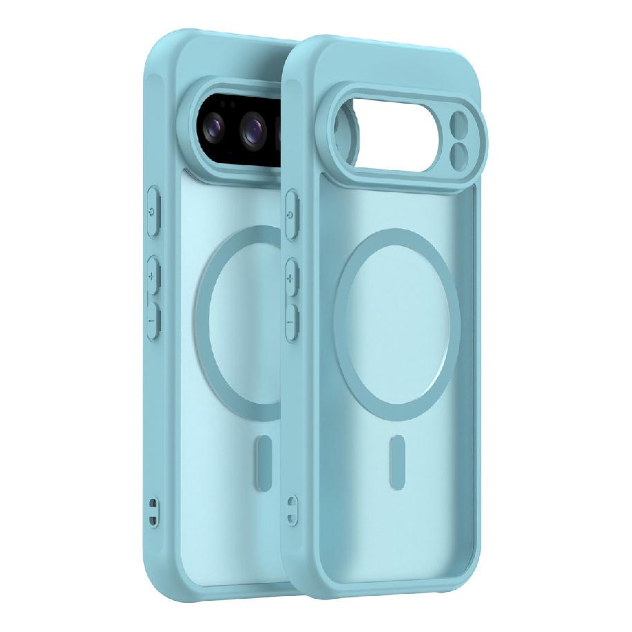 

Phone Case For Google Pixel 10 Pro Xl,Matte Magnetic Shockproof Hybrid Phone Cover For Google Pixel 10 Pro Xl колір морської хвилі