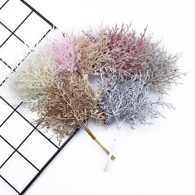10pcs/bundle Multicolor Christmas Tree Decorative Flower Wreath Wedding Vase Home Room Decor Diy Gift Box Yard Artificial Plants
