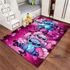 Tappeto Lilo & Stitch con Stampa Cartone Animato – Tappetino per Camera da Letto e Soggiorno / Tappeto Decorativo per Casa Antiscivolo di Grandi Dimensioni