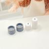 Dollhouse Miniature White Candle Tray Set for 1:12 Scale Home Decoration 4Pcs