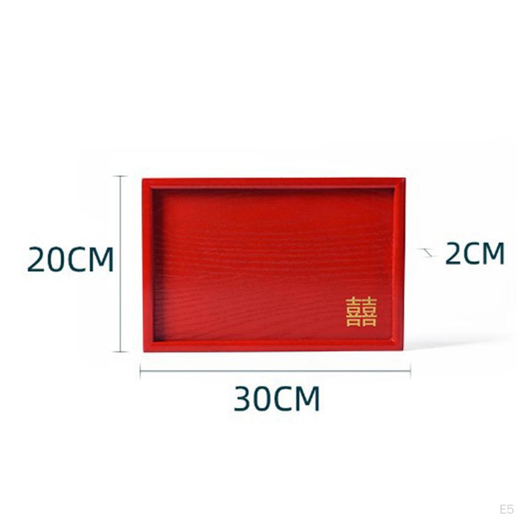 Chinese Wedding Serving Tray Plate Traditional Party Cake Snack Plates for